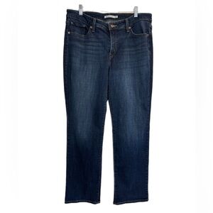 Levi’s 414 straight leg dark wash jeans